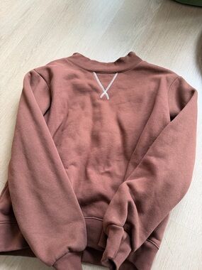 Parke Brown Mockneck Sweatshirt